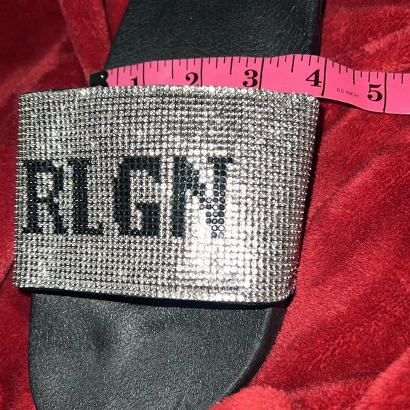 True religion rhinestone  slides- NEW Sz 10 - Picture 8 of 12